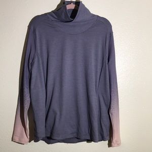 CALIA by Carrie Underwood Purple and Pink Cowl Neck Sweater